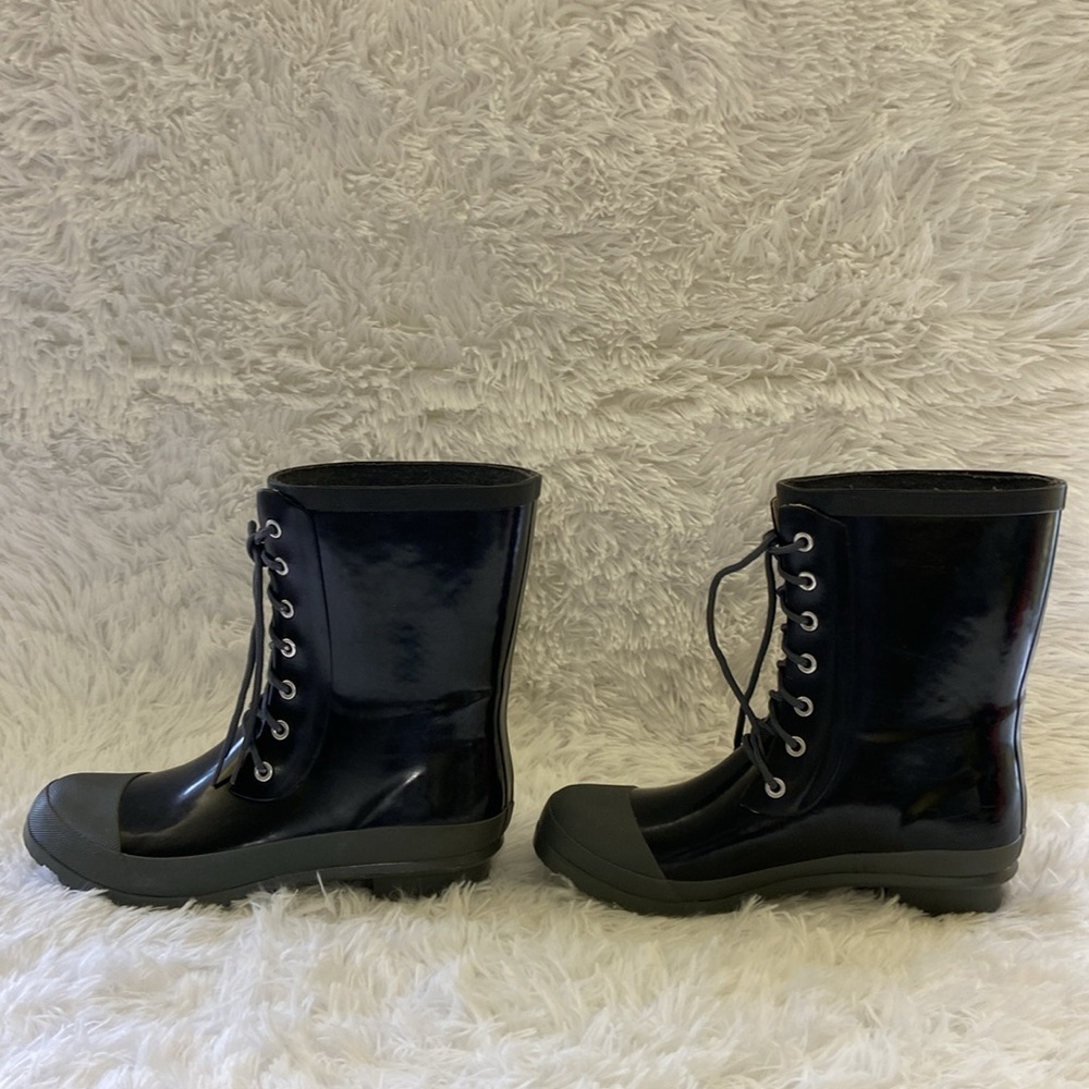 Electric Karma, Women’s,Black And Grey Rain Boots.Size-7 - Picture 5 of 10